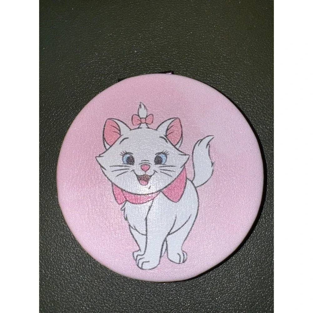 Marie Cat Aristocats Disney Pink Compact Mirror Makeup Purse Travel New‎